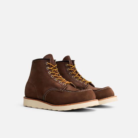Red Wing Classic Moc Toe Boots 8836 - Chocolate Muleskinner Roughout