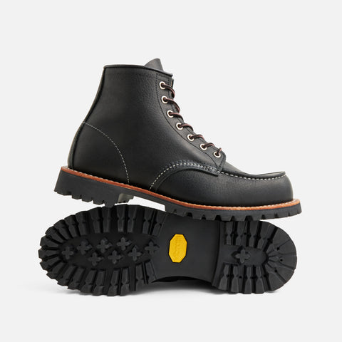 Red Wing Roughneck Moc Toe Work Boots 2949 - Black Oil Slick