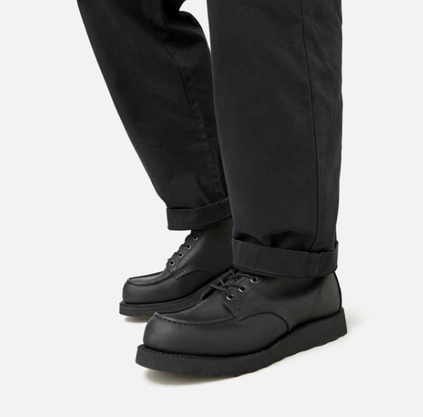 Mens black moc toe boots online