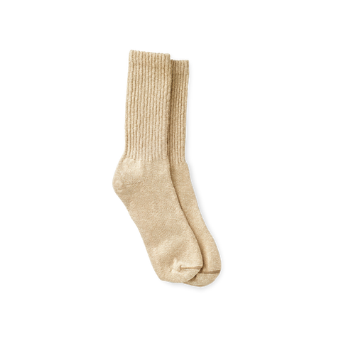 Cotton Ragg Socks Coffee/Cream 97658