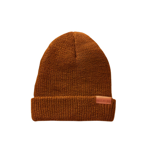 Merino Wool Knit Cap Beanie in Copper 97498