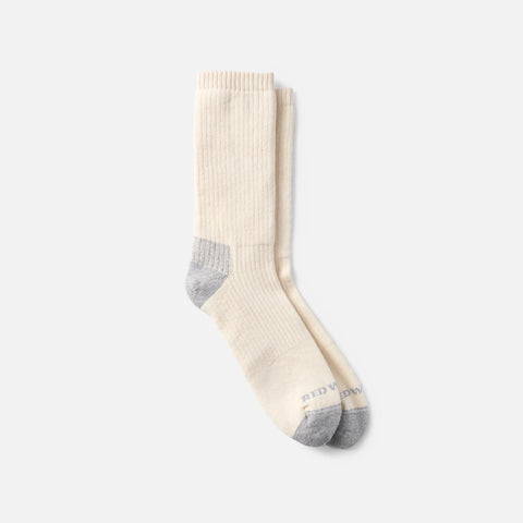 Cushion Crew Socks Cream #97678