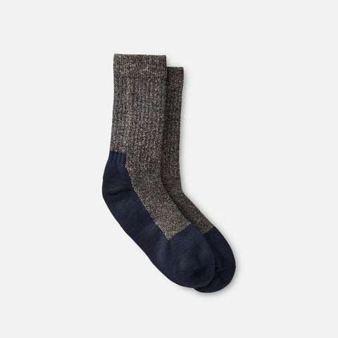 Navy Deep Toe Capped Wool Socks 97641