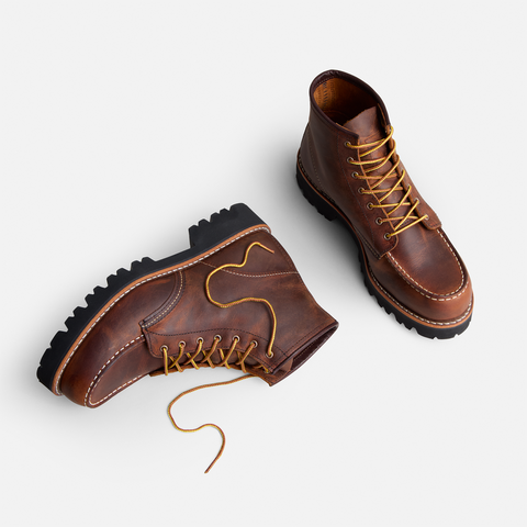 6-Inch Porter Moc Toe Women's Boots 3498 - Copper Rough & Tough
