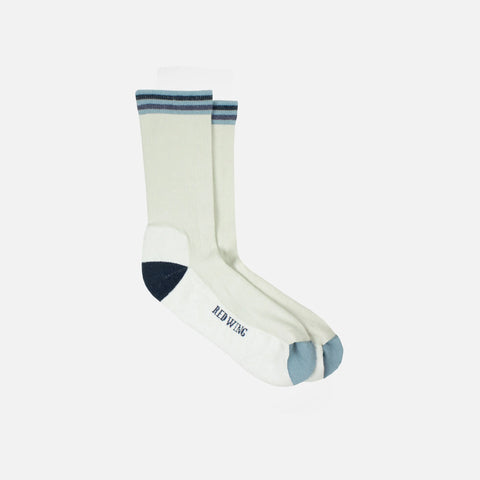 Vintage Stripe Socks - 97667 - Silver Birch, Carbon Navy, Steel Blue