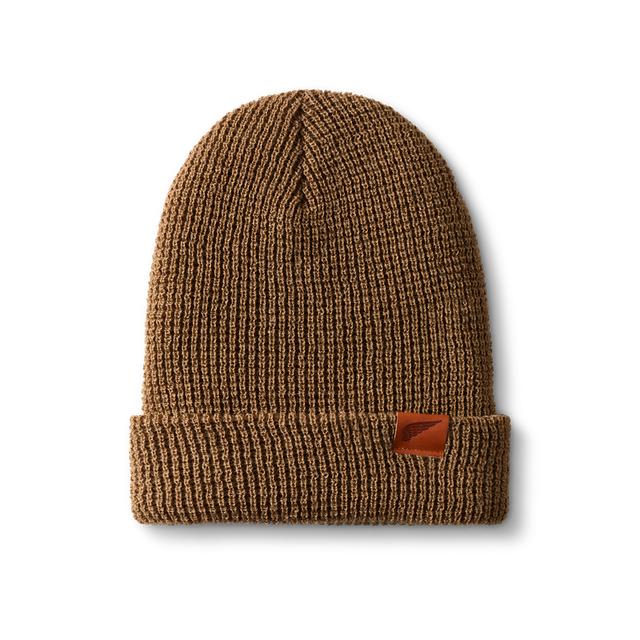 Waffle Knit Beanie Shaniko Wool - Coyote Brown 98098 – Red Wing London
