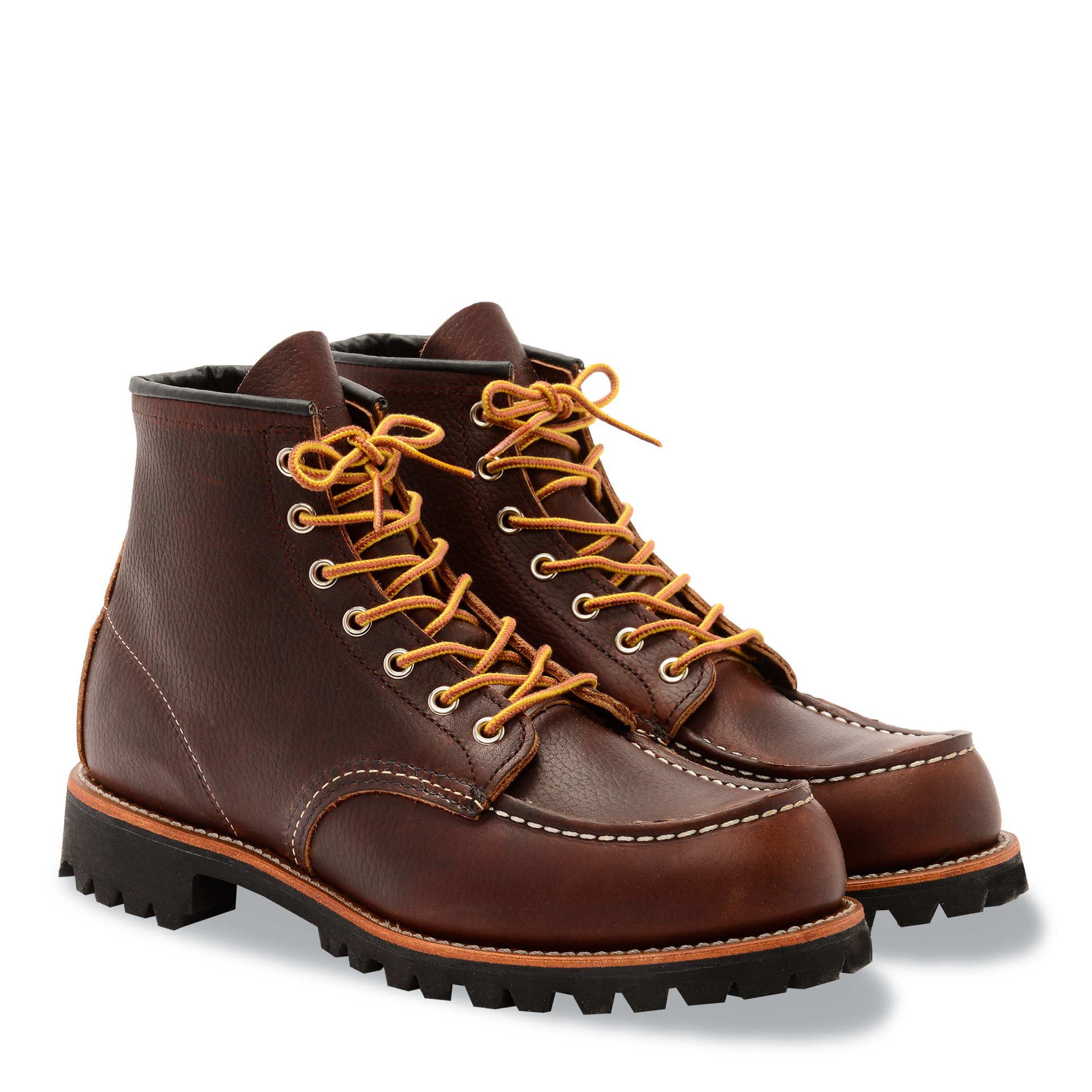 Red Wing Roughneck Moc Toe Work Boots 8146 - Briar Oil Slick – Red